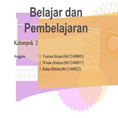 Pendekatan dan penerapan keterampilan proses dalam pembelajaran materi matematika