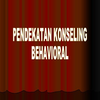 Rangkuman Pendekatan Konseling