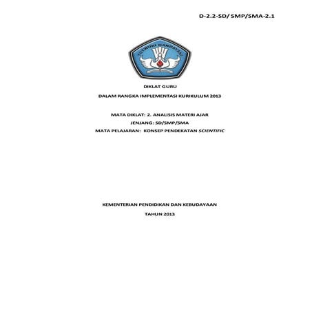 Pendekatan saintifik ilmiah