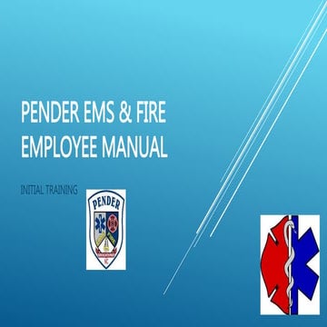 Pender ems  fire manual powerpoint traininggpedits