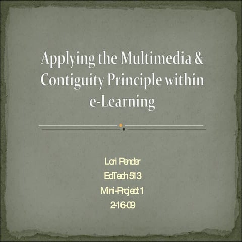 Pender 513 Mult. Cont. Mini Project