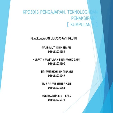 PEMBELAJARAN BERASASKAN INKUIRI