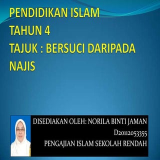 Pendidikan islam tahun 4 bersuci da...