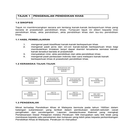 Pendidikan khas kanak kanak prasekolah