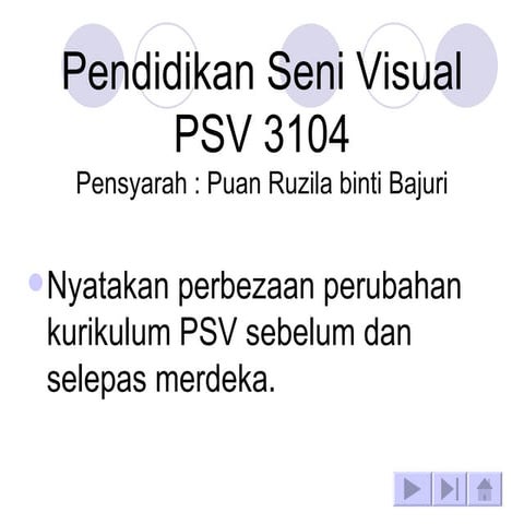 Pendidikan Seni Visual Sekolah Rendah