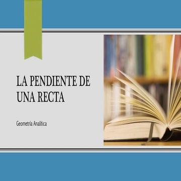 Pendiente de una recta
