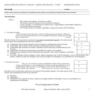 Pendientes trabajos epv_1eso2014