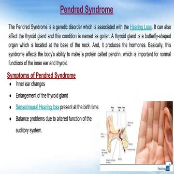 Pendred syndrome causing hearing loss. | PDF