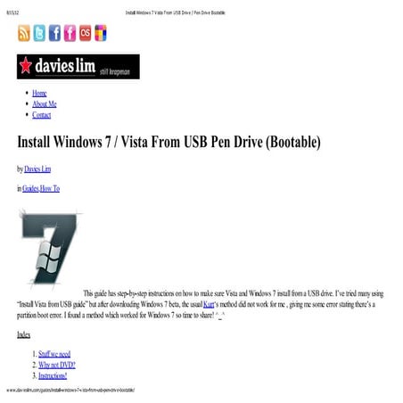 Pen drive bootable | PDF