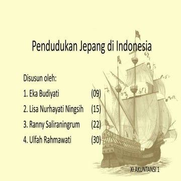 Pendudukan jepang di indonesia