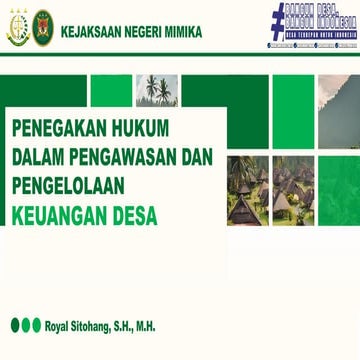 Penegakan Hukum Dalam Pengawasan Pengelolaan Keuangan Desa Oleh Kejaksaan.pptx