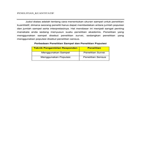 Penelitian Kuantitatif Penelitian Kuantitatif Docx