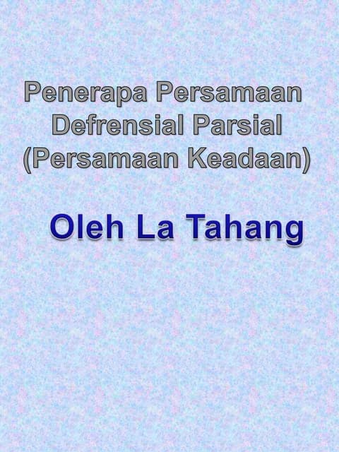 Penerapan defrensial