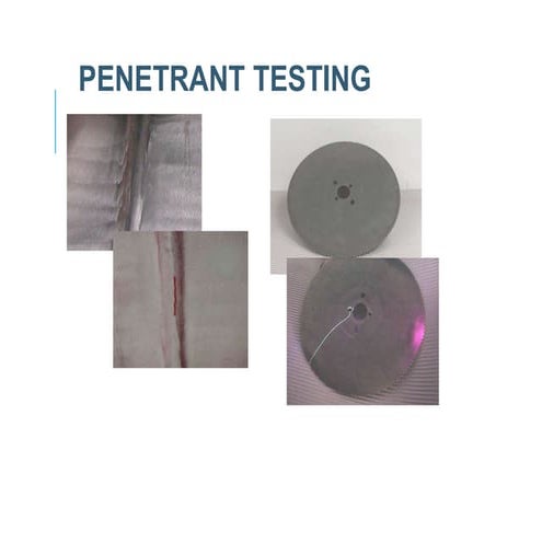 Penetrant testing | PDF