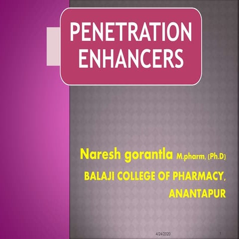 Penetration enhancers