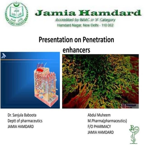 Penetration enhencers