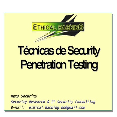 Penetration testing