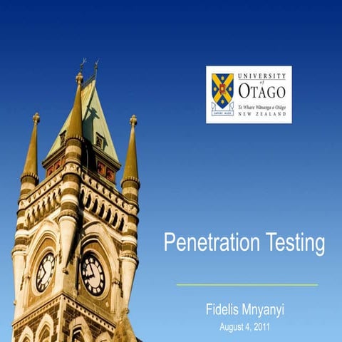 Penetration testing | PPTX