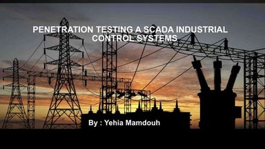 Scada Industrial Control Systems Penetration Testing 