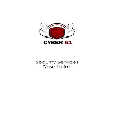 Penetration Testing Services Technical Description Cyber51