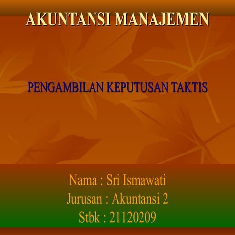 Pengambilan keputusan taktis