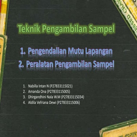 Teknik Pengambilan Sampel