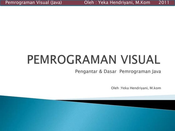 Pengantar dasar-pemrograman-java  