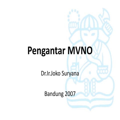 Pengantar bisnis mvno 2007
