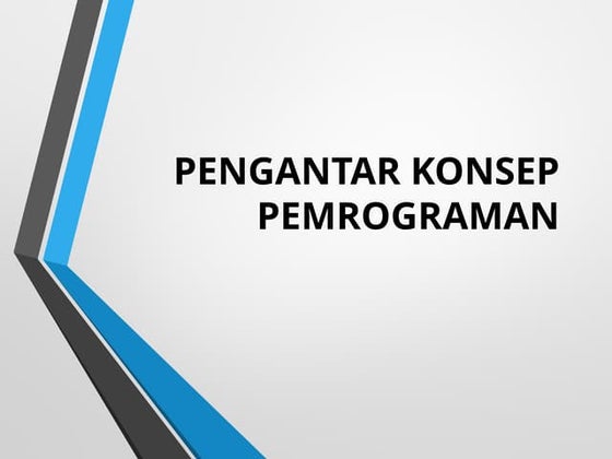 Pengenalan kepada pengaturcaraan komputer | PPT