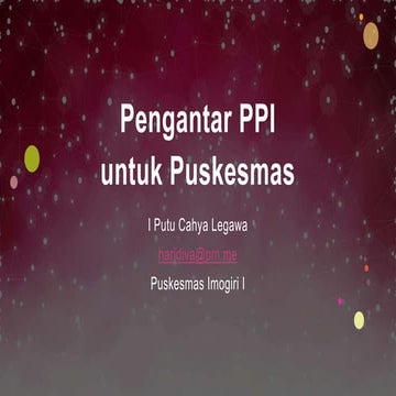 Pengantar PPI untuk Puskesmas
