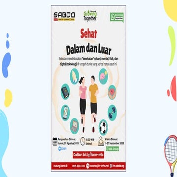 Pengarahan Kelompok Growing Together September 2025