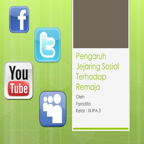 Pengaruh Jejaring Sosial Terhadap Remaja