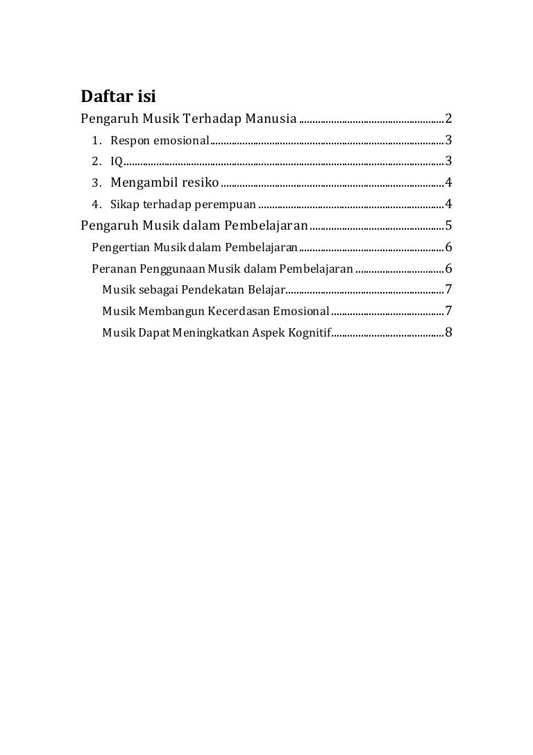 Karya Ilmiah Pengaruh Musik Klasik Terhadap Kecerdasan Intelektual Pdf