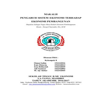 Pengaruh sistem ekonomi terhadap pe...