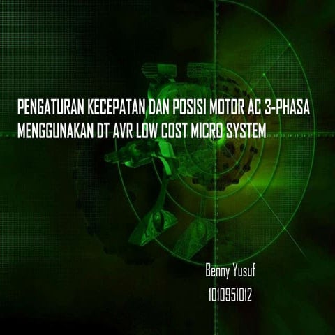Pengaturan kecepatan dan posisi motor ac 3 phasa.
