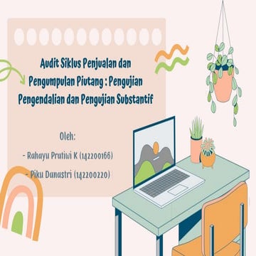 Pengauditan Siklus Penjualan dan penjualan