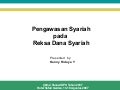 Pengawasan Syariah pada Reksadana Syariah