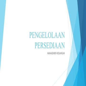 Pengelolaan persediaan