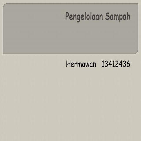 PPT Pengelolaan sampah