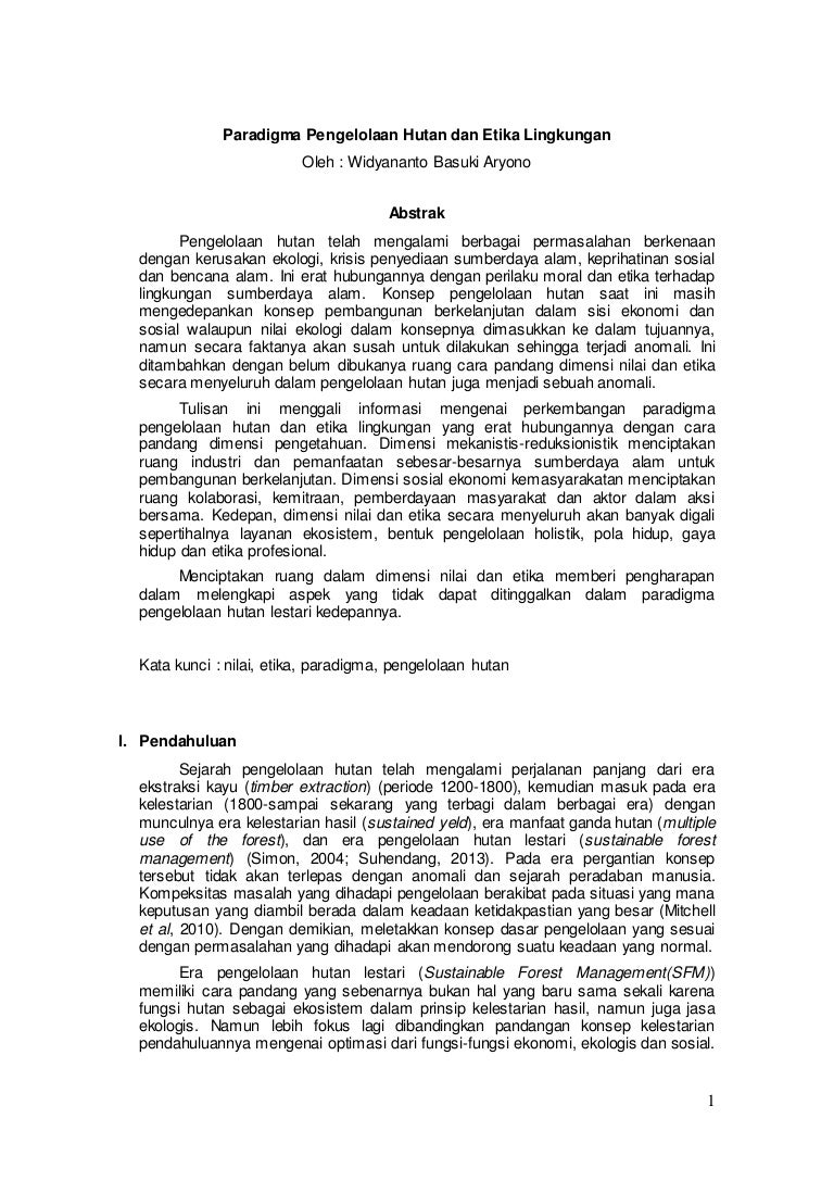 Pengelolaan Sumberdaya Lahan Dan Etika Lingkungan Paper Etika E2 Pengelolaan Sumberdaya Lahan Dan Etika Lingkungan Paper Etika E2