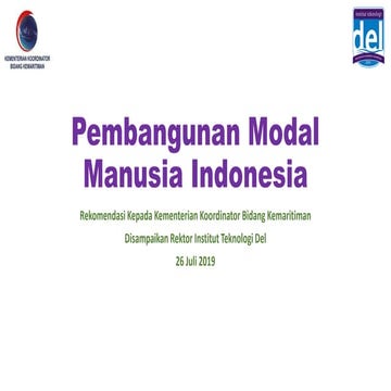 Pengembangan Modal Manusia Indonesia