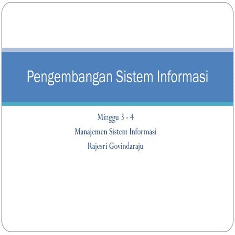 Pengembangan sistem informasi