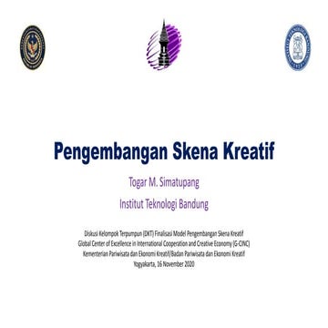 Pengembangan Skena Kreatif (Creative Scene) 