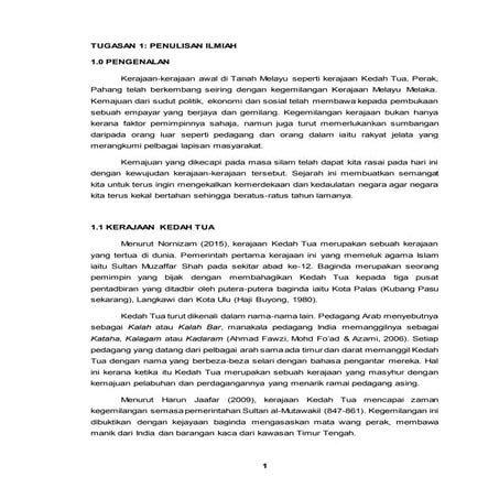 KERAJAAN KEDAH TUA DAN BERUAS 