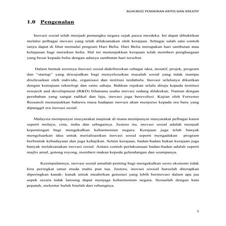 PEMIKIRAN KRITIS DAN KREATIF (FOOD & GO) - Report