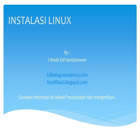pengenalan dan instalasi linux