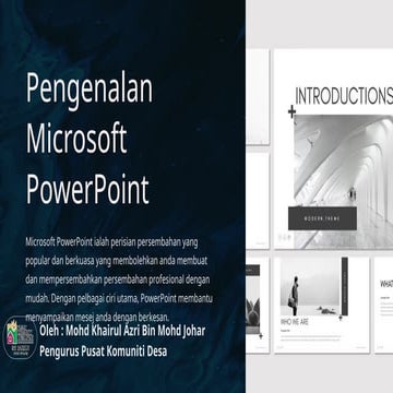 Slaid Pengenalan Kepada Microsoft PowerPoint | PPTX