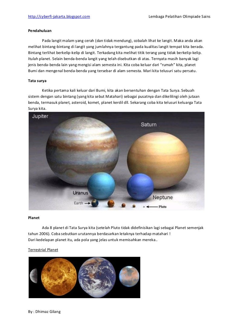 Pengenalan Benda Langit