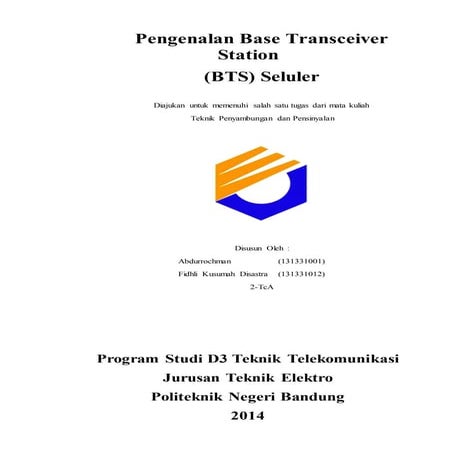 Pengenalan BTS (Base Tranceiver Station)