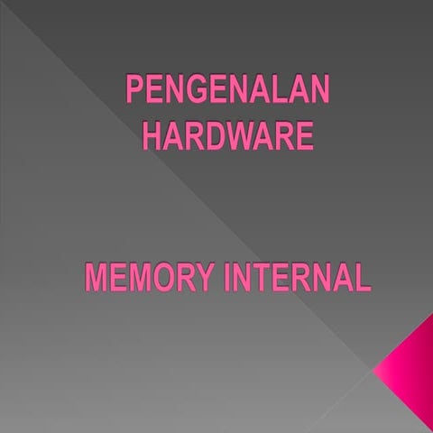 Presentasi Materi Mengenai Caache Memory | PPTX